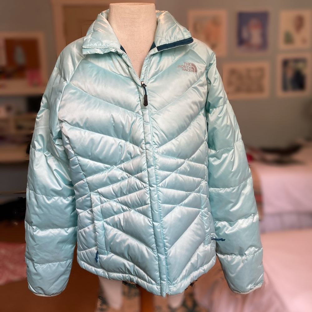 North Face | Blue Turquoise Puffer 500 Down Coat
